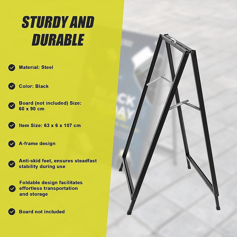 A Frame Sign 60x90cm Sidewalk Plastic Poster Board Outdoor Display