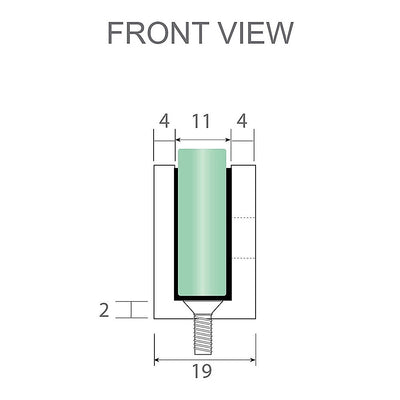 70cm Frameless Glass Bath Screen with Wall U-Bracket - Chrome