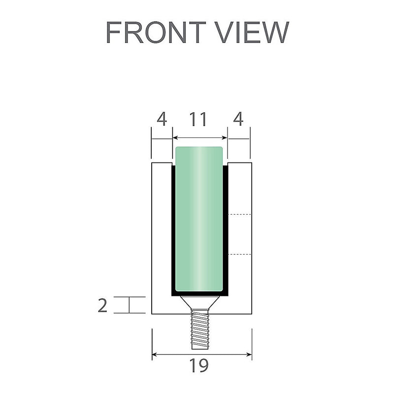 70cm Frameless Glass Bath Screen with Wall U-Bracket - Chrome