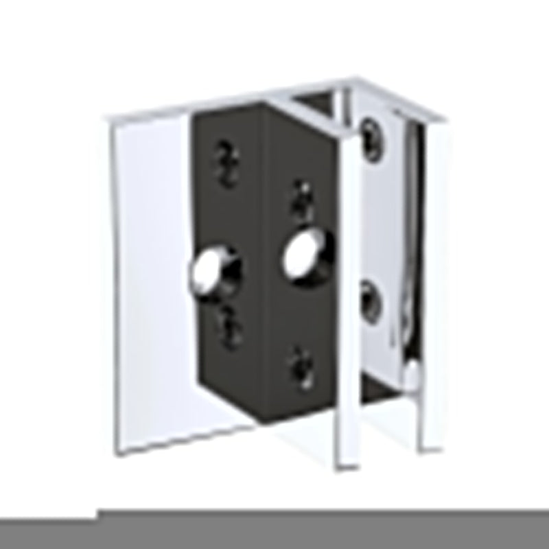 100cm Frameless Glass Bath Screen with Stainless Steel Brackets - Chrome