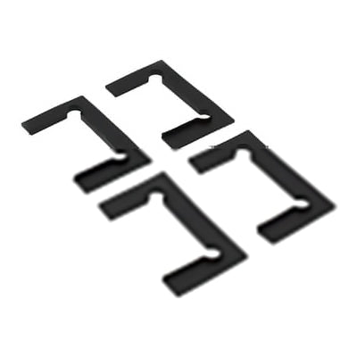 100cm Frameless Glass Bath Screen with Stainless Steel Brackets - Gold