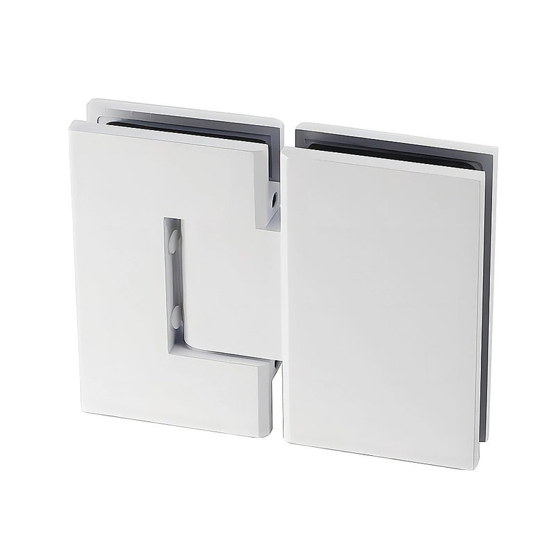 100cm Frameless Glass Bath Screen with Stainless Steel Brackets - White