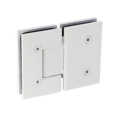 100cm Frameless Glass Bath Screen with Stainless Steel Brackets - White