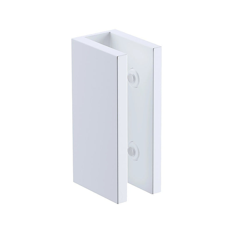 120cm Frameless Glass Bath Screen with Stainless Steel Brackets - White