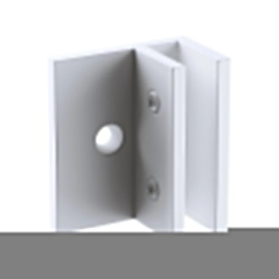 120cm Frameless Glass Bath Screen with Stainless Steel Brackets - White