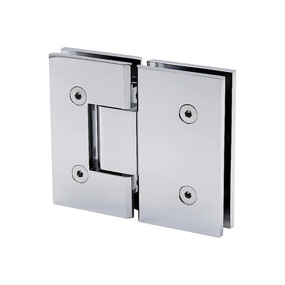 100cm Frameless Glass Bath Screen with Brass Brackets - Chrome