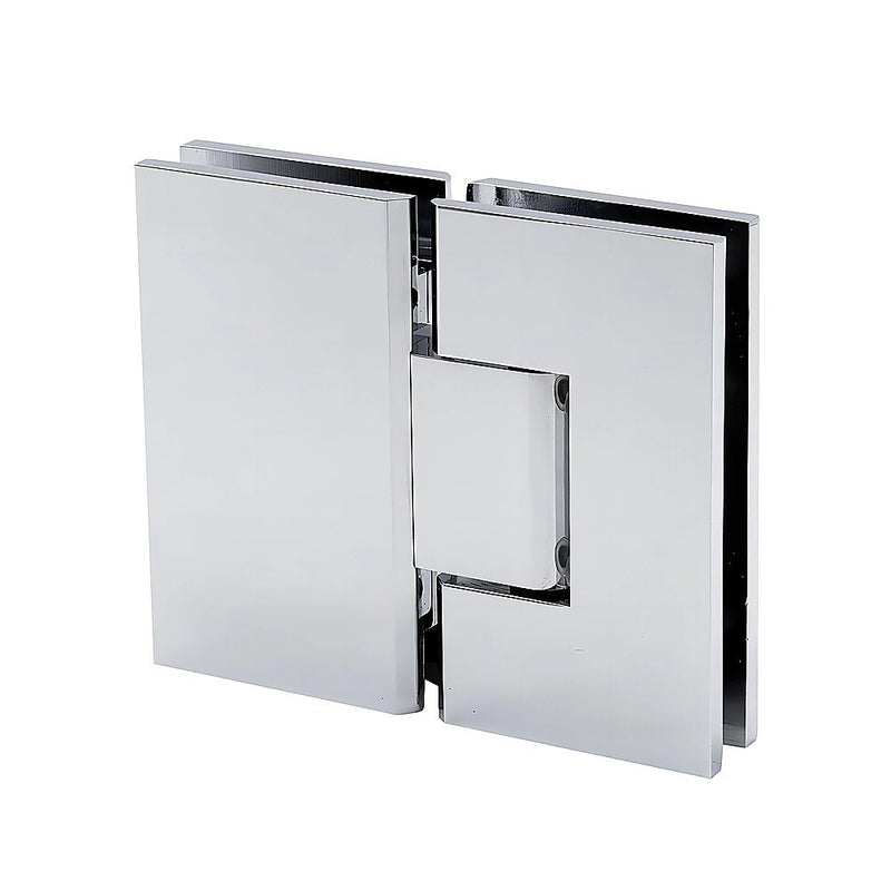 120cm Frameless Glass Bath Screen – Brass Wall U-Brackets in Chrome for Stylish Bathroom Upgrade