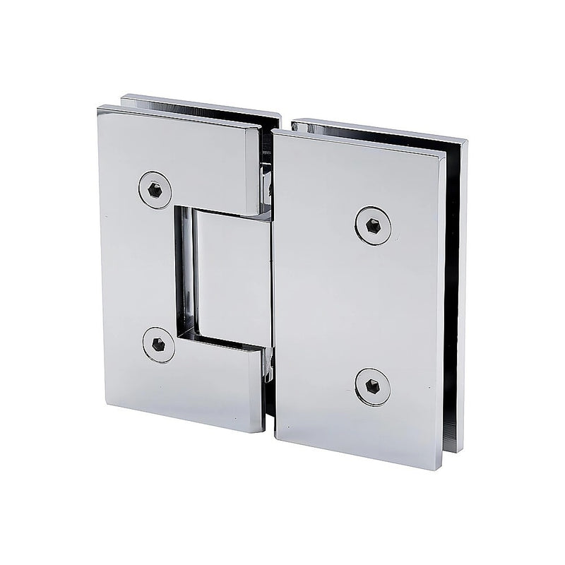 120cm Frameless Glass Bath Screen – Brass Wall U-Brackets in Chrome for Stylish Bathroom Upgrade