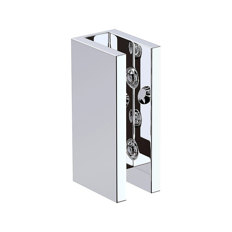 120cm Frameless Glass Bath Screen – Brass Wall U-Brackets in Chrome for Stylish Bathroom Upgrade