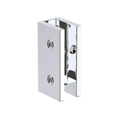 120cm Frameless Glass Bath Screen – Brass Wall U-Brackets in Chrome for Stylish Bathroom Upgrade