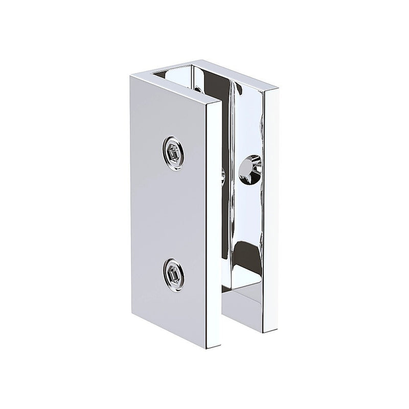 120cm Frameless Glass Bath Screen – Brass Wall U-Brackets in Chrome for Stylish Bathroom Upgrade