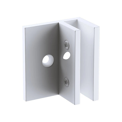 120cm Frameless Glass Bath Screen with Brass Brackets - White