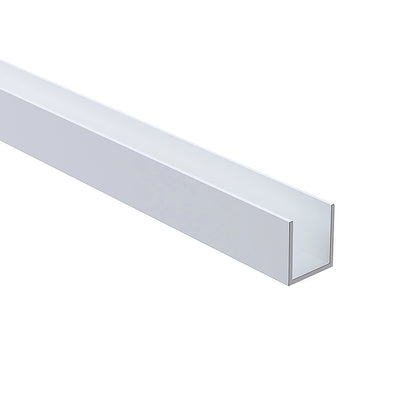 100cm Frameless Glass Bath Screen with Channel and Stainless Steel Hinges- Chrome