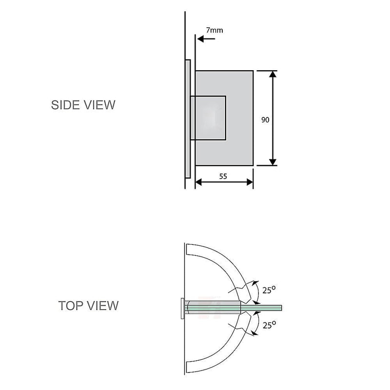 70cm Frameless Swing Bath Panel with Chrome Hardware