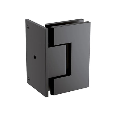 70cm Frameless Swing Bath Panel with Black Hardware