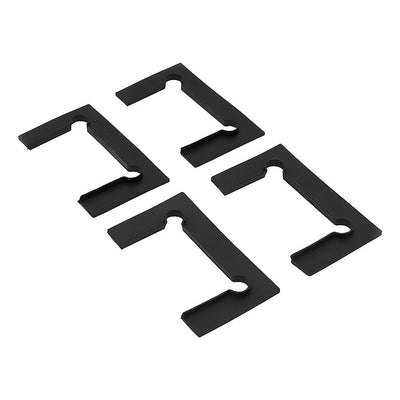 70cm Frameless Swing Bath Panel with Black Hardware