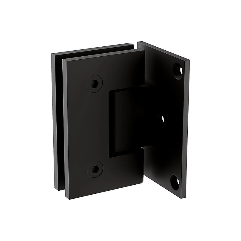 70cm Frameless Swing Bath Panel with Black Hardware