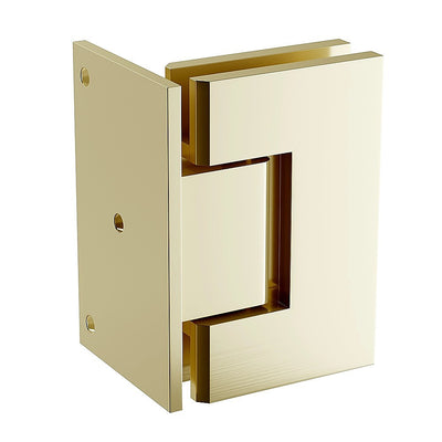 70cm Frameless Swing Bath Panel with Brushed Gold Hardware