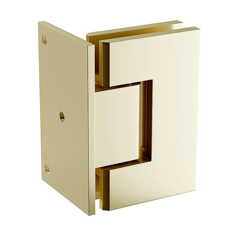 70cm Frameless Swing Bath Panel with Brushed Gold Hardware