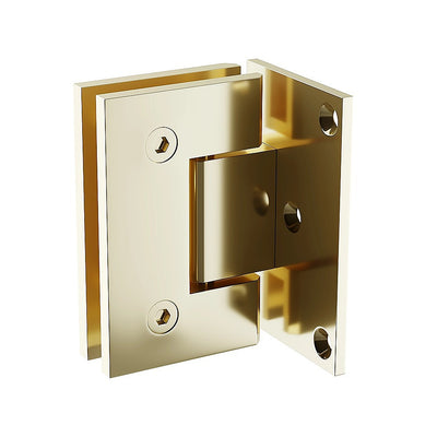 70cm Frameless Swing Bath Panel with Brushed Gold Hardware