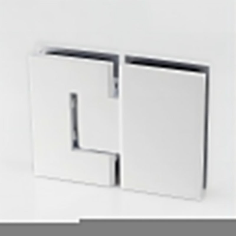 120cm Wall to Wall Frameless Shower Screen with White Brackets and SS Hinges, Square Knob Handle