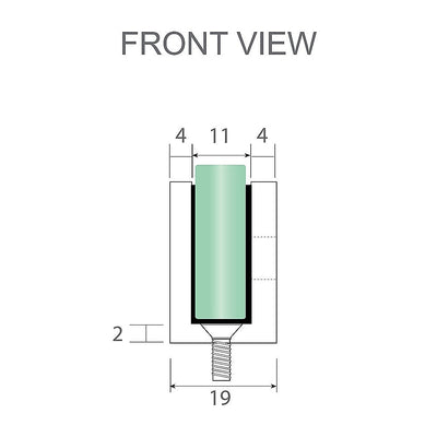 110cm Wall to Wall Frameless Shower Screen with Black Brackets and SS Hinges, Round Knob Handle