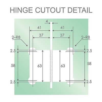 100cm Wall to Wall Frameless Shower Screen with Gold Channel and SS Hinges , Round Knob Handle