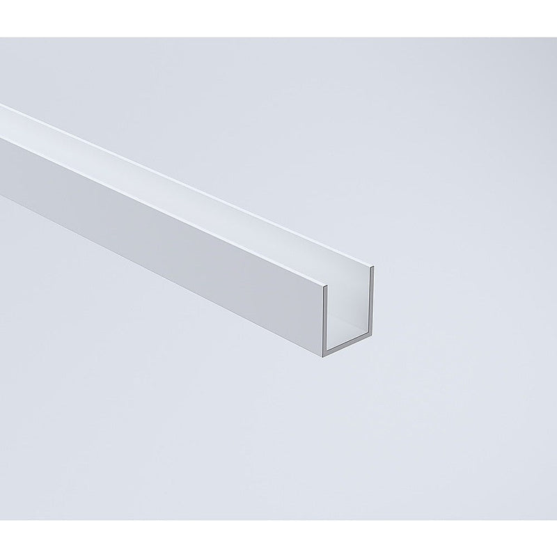 110cm Wall to Wall Frameless Shower Screen with White Channel and SS Hinges , Round Knob Handle
