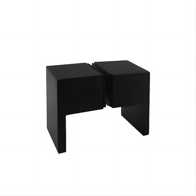 120x120cm Double Door Corner Shower Screen with Black Brackets and SS Hinges, Square double pull Handle