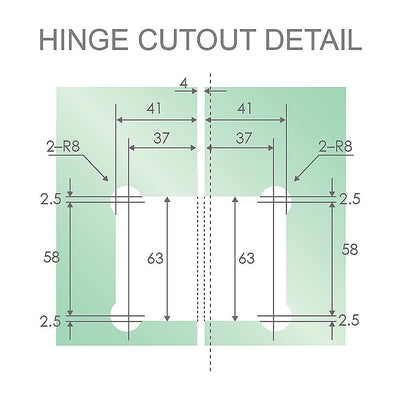 90cm Frameless Diamond Shower Screen with Black Brackets and SS Hinges, Square Knob Handle