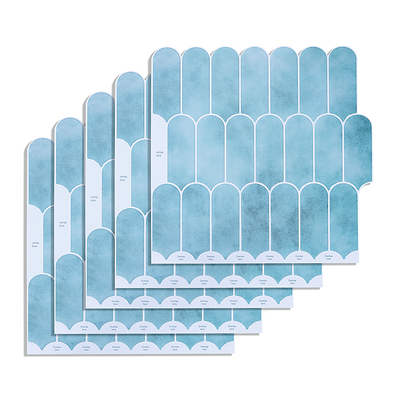 5pcs 3D Wall Stickers Self-adhesive Wallpaper Resistant High Temperature