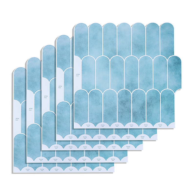 5pcs 3D Wall Stickers Self-adhesive Wallpaper Resistant High Temperature