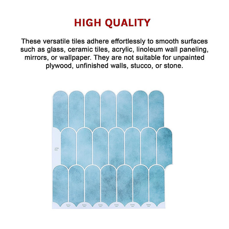 5pcs 3D Wall Stickers Self-adhesive Wallpaper Resistant High Temperature