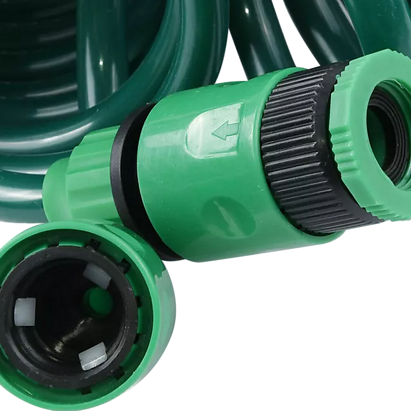 30M Garden Hose Heavy-Duty Coiled Spiral Car Washing Cleaning Water Hose Garden