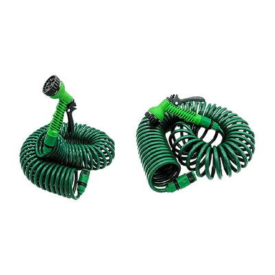 30M Garden Hose Heavy-Duty Coiled Spiral Car Washing Cleaning Water Hose Garden
