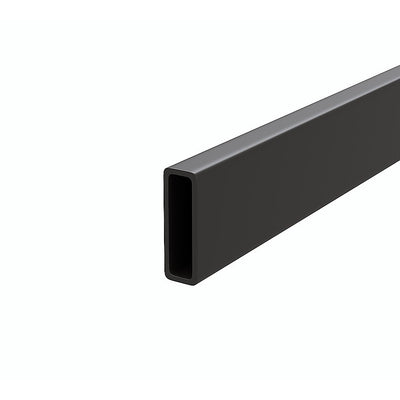 120cm Frameless Glass Sliding Shower Door with Black Rail and Hardware