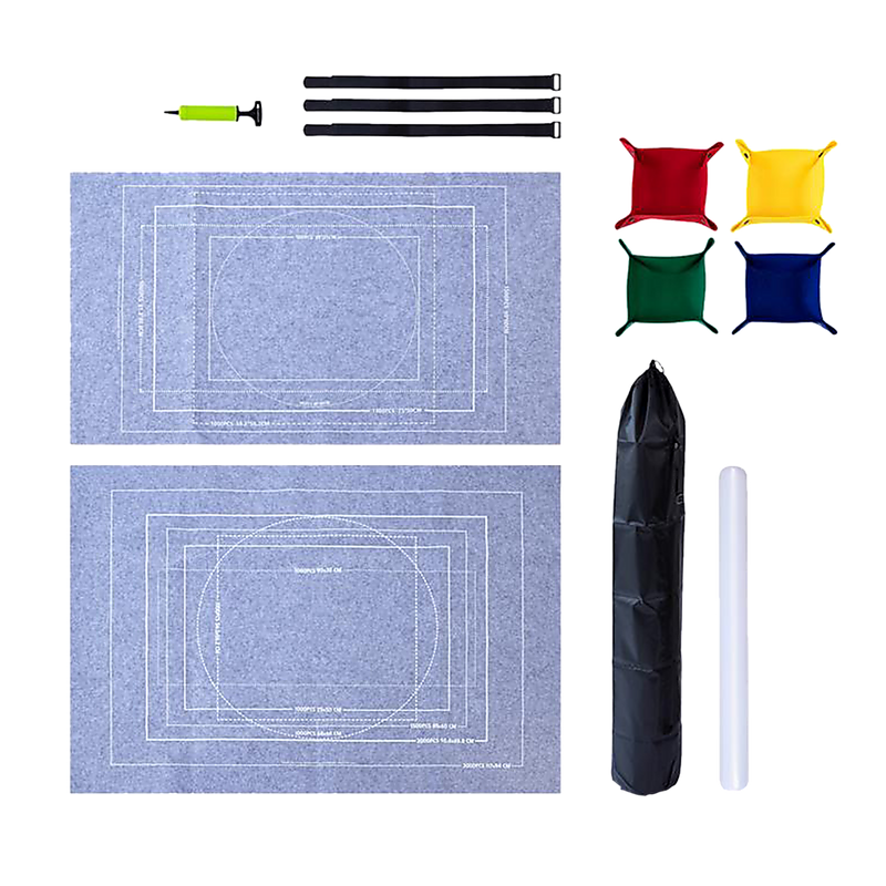 Puzzles Rollers 2 Sets Table Jigsaw Puzzles Felt Mat Board Inflator Puzzle Blanket