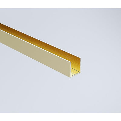 120cm Reeded Single Shower Glass Screen with Gold Wall Channel