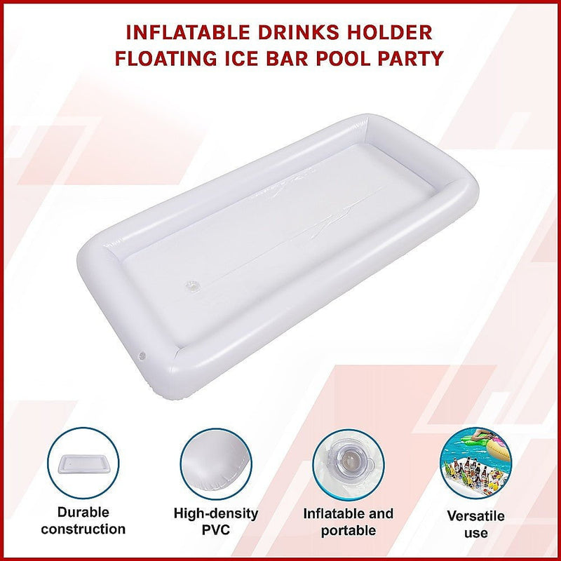 Inflatable Drinks Holder Floating Ice Bar Pool Party