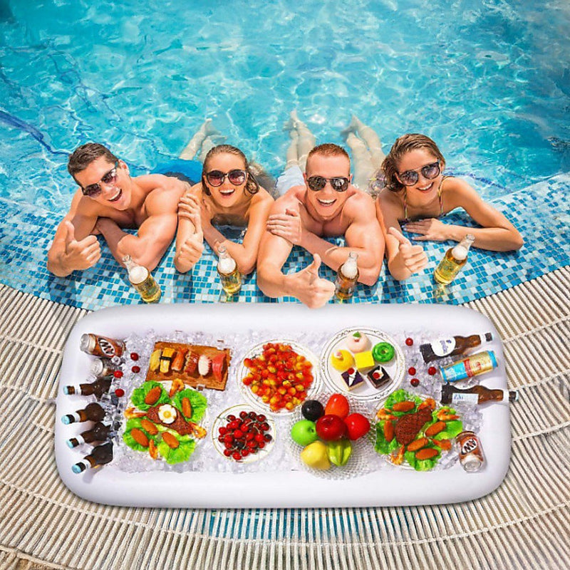 Inflatable Drinks Holder Floating Ice Bar Pool Party