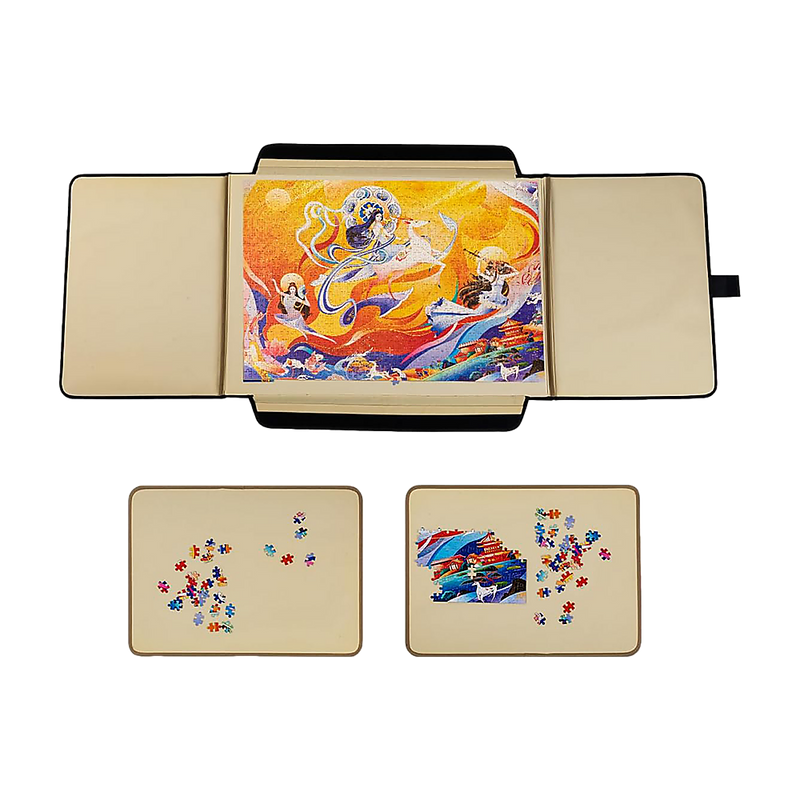 Portable Jigsaw 1000 Pieces Board Puzzle Storage Carry Safe Case Carrier