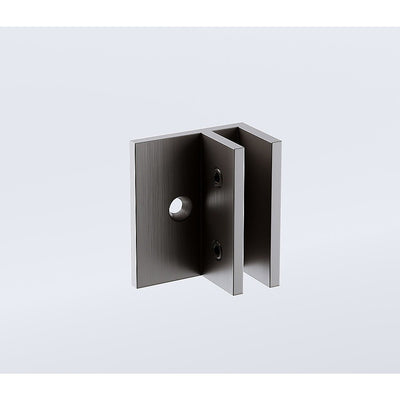 80x210cm Single Shower Glass Screen with Gunmetal Wall F-Brackets