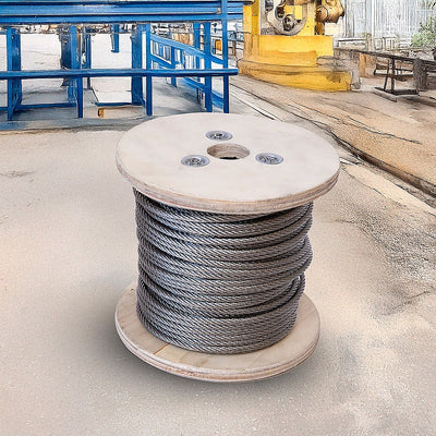 50m Stainless Steel Wire Rope Cable 5mm 316 A4 7x7 Balustrade Fence