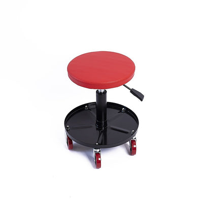 Rolling Shop Stool Mechanics Garage Stool Adjustable Work Seat Creeper