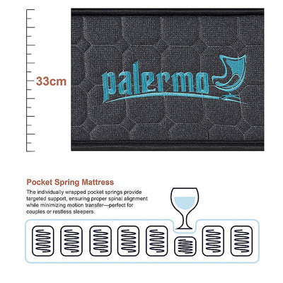 Mattress Queen Euro Top Pocket Spring Motion Isolation CertiPUR-US Certified