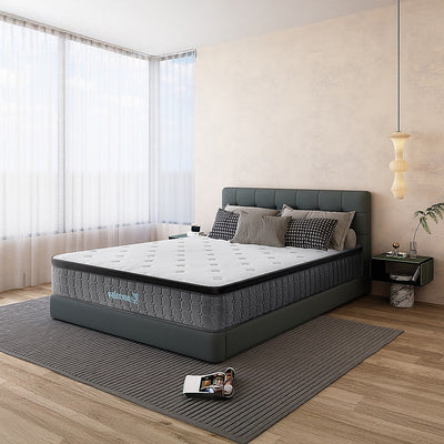 Mattress King Euro Top Pocket Spring Motion Isolation CertiPUR-US Certified