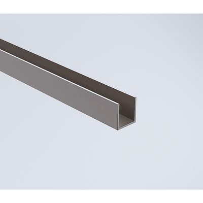 Glass Shower Screen 120cm Floor Channel in Gunmetal