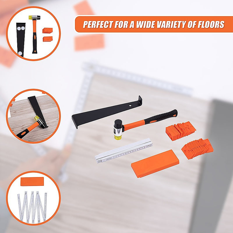 48Pc Laminate Wood Flooring Installation Kit Tapping Block Rubber Mallet
