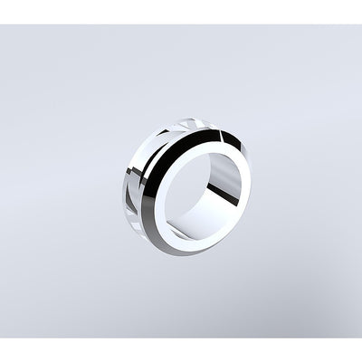 120cm Wall to Wall Frameless Shower Screen with Chrome Channel and SS Hinges