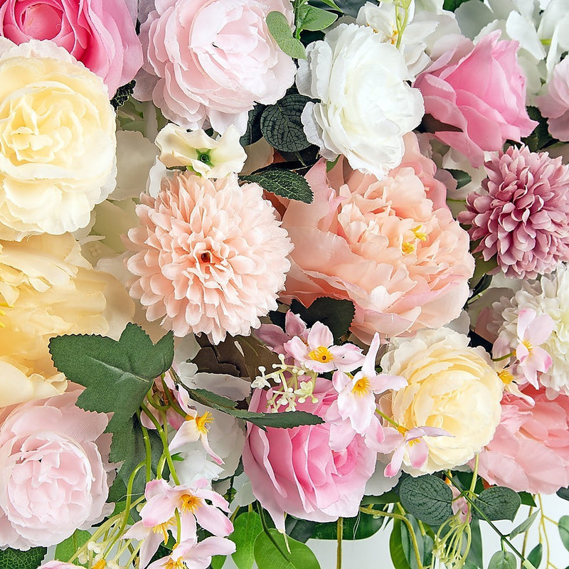 1M Artificial Flower Runner Arrangement Panel Wall Rose DIY Wedding Party Décor